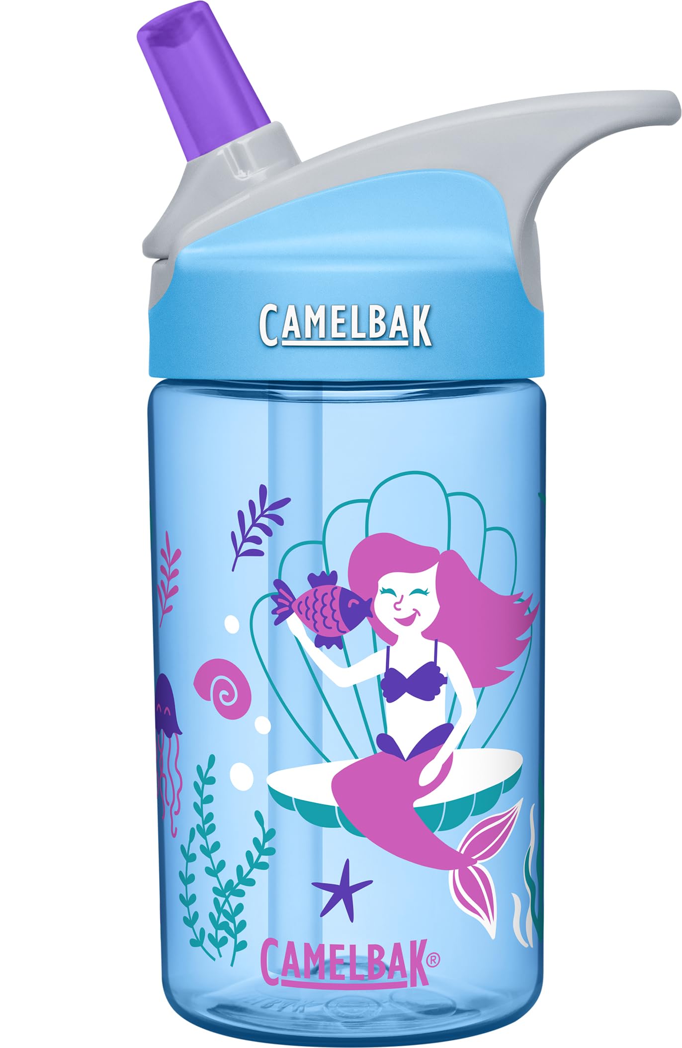 CamelBak Eddy Kids Big Bite Valve Straw Water Bottle, 12oz