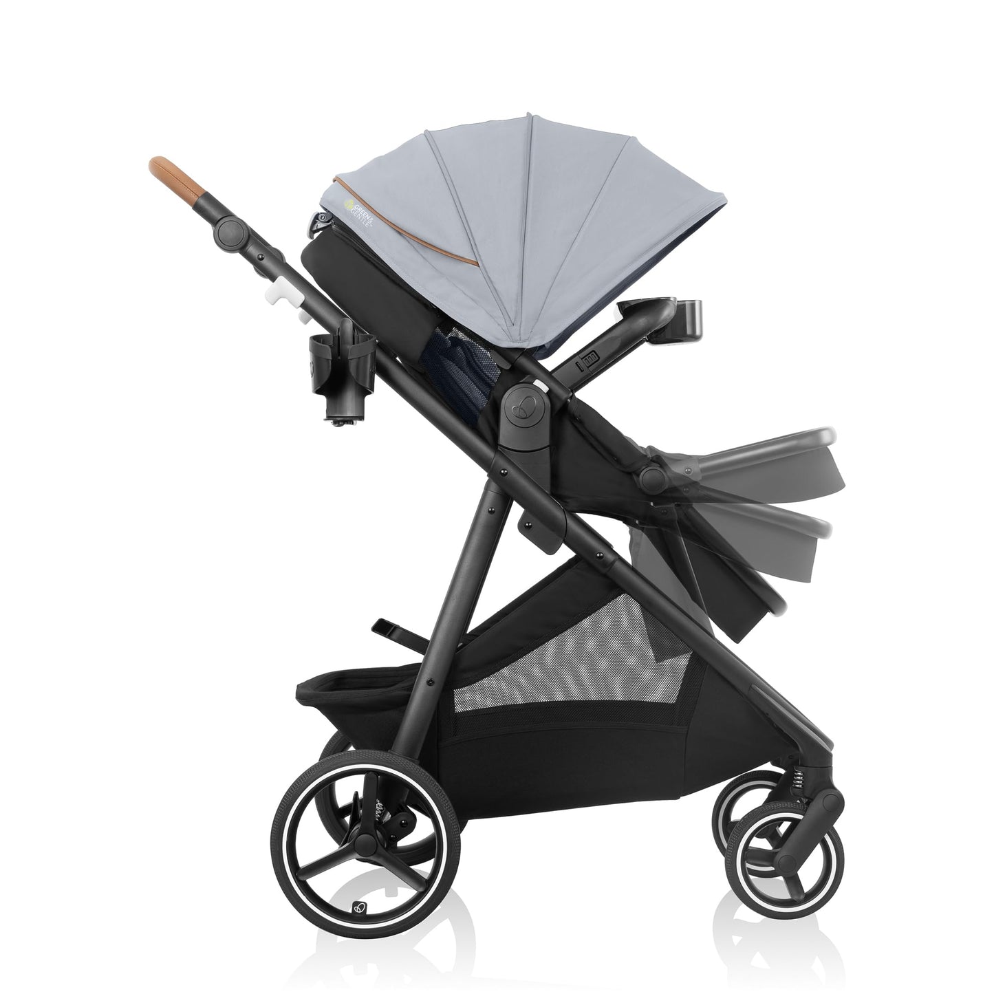 Evenflo Shyft Intuiti+ Stroller with Green & Gentle Fabric (Quartz)
