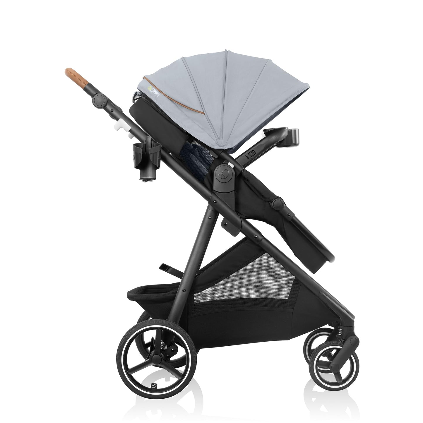 Evenflo Shyft Intuiti+ Stroller with Green & Gentle Fabric (Quartz)