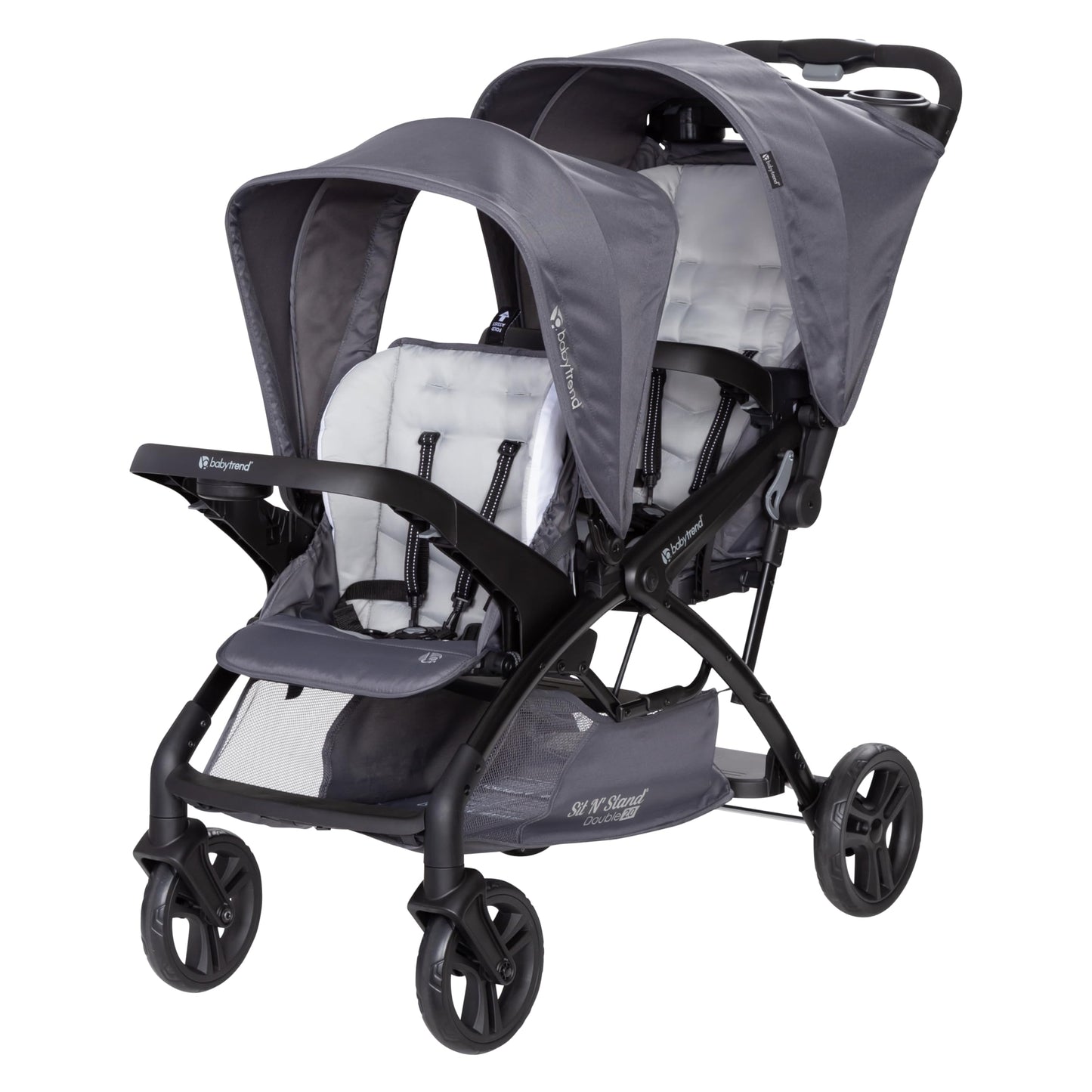 Baby Trend Sit N' Stand® Double 2.0 Stroller, Dash Grey