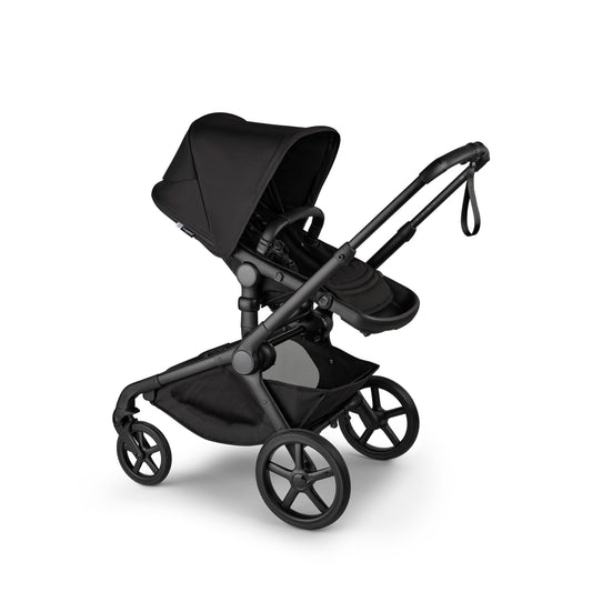 Bugaboo Kangaroo All-Terrain Single-to-Double Tandem Stroller for Infant and Toddler, for Up to Three Kids, XL Wheels, One-Hand Operation, Large Bassinet, XL Underseat Storage, Black/Midnight Black