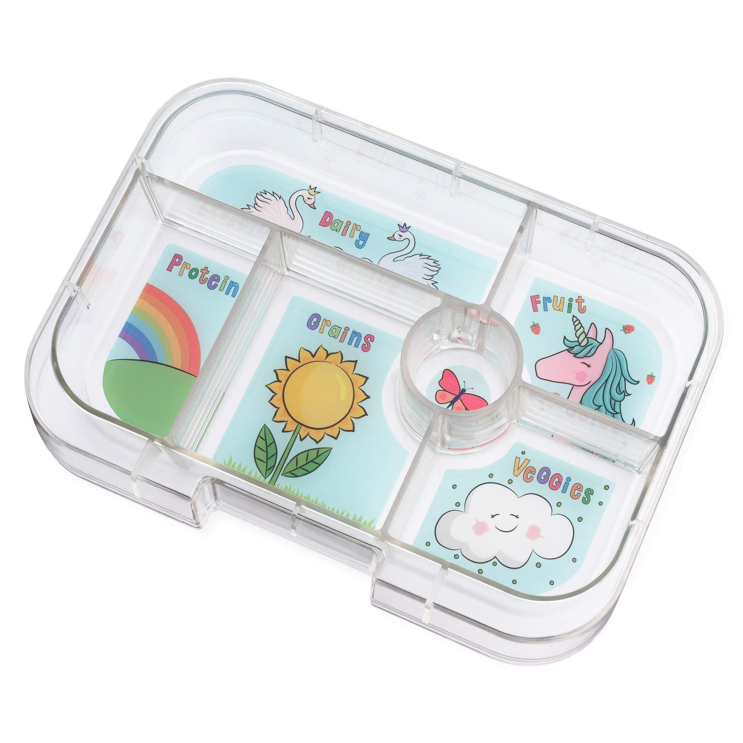 Yumbox Original Leakproof Bento Lunch Box Container for Kids (Lavande Purple Unicorn)