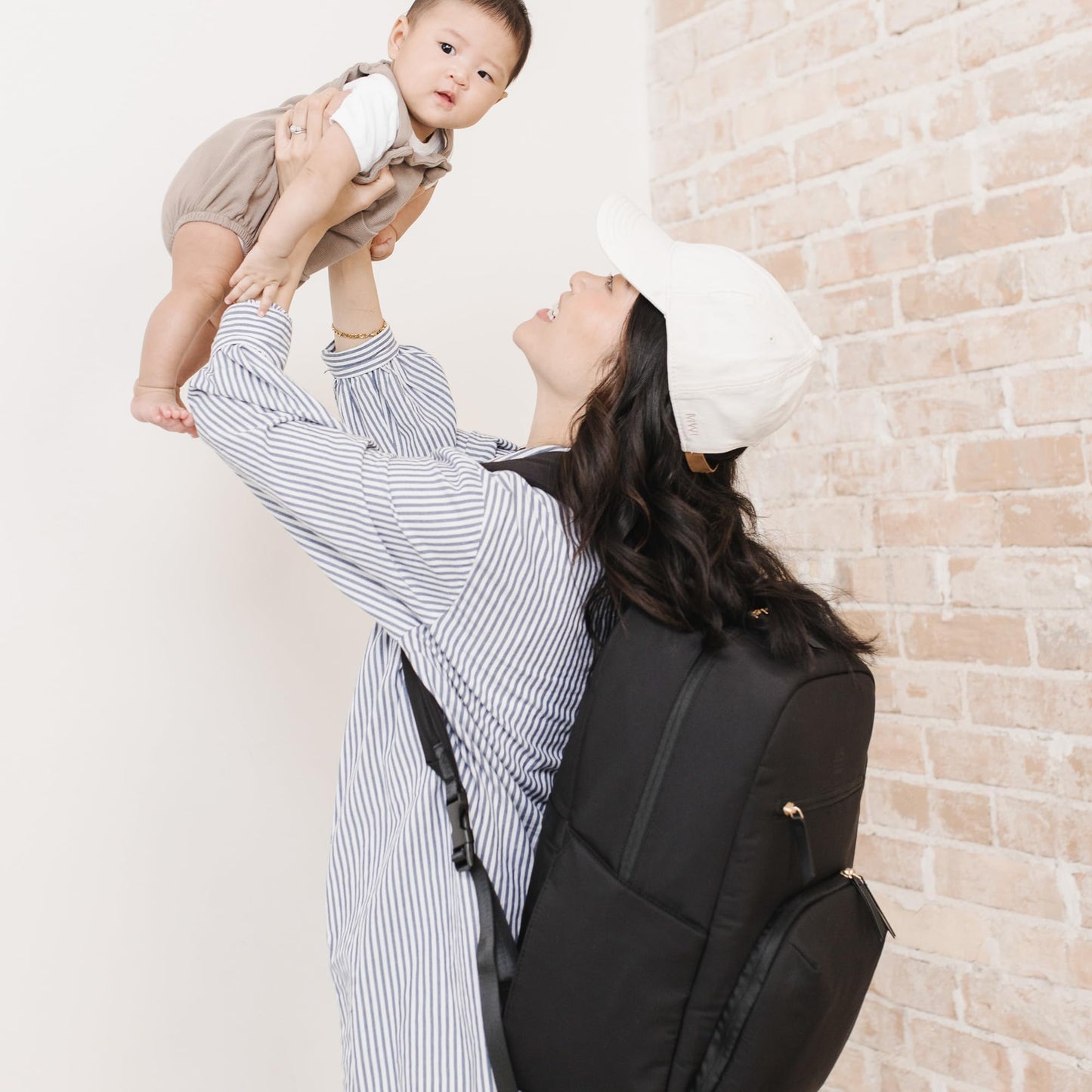 JJB by JuJuBe, New Deluxe Diaper Bag Backpack with Portable Changing Pad, Stroller Straps, Large Travel Backpack for Boy or Girl, Carrying Baby Bottles, Diapers, Pacifiers, Black, Mother's Day Gift