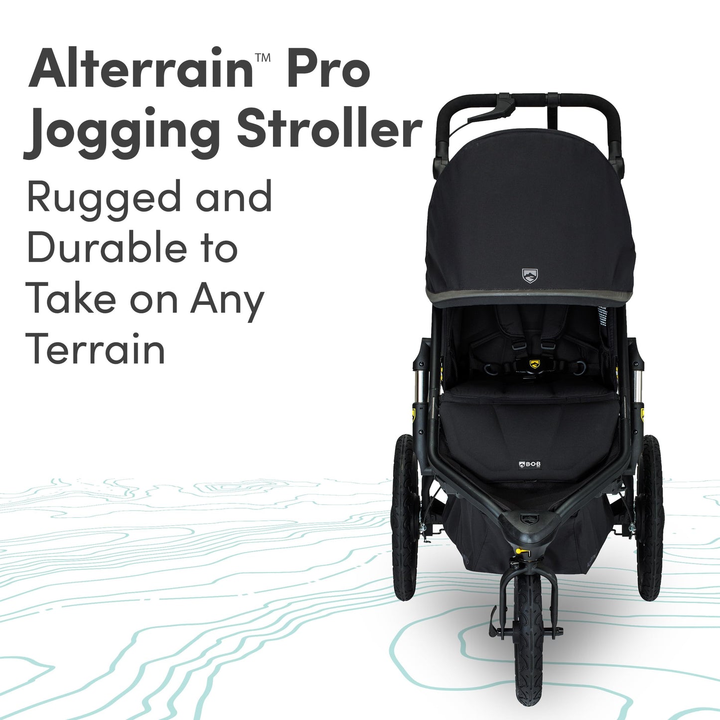 BOB Gear Alterrain Pro Jogging Stroller, Black