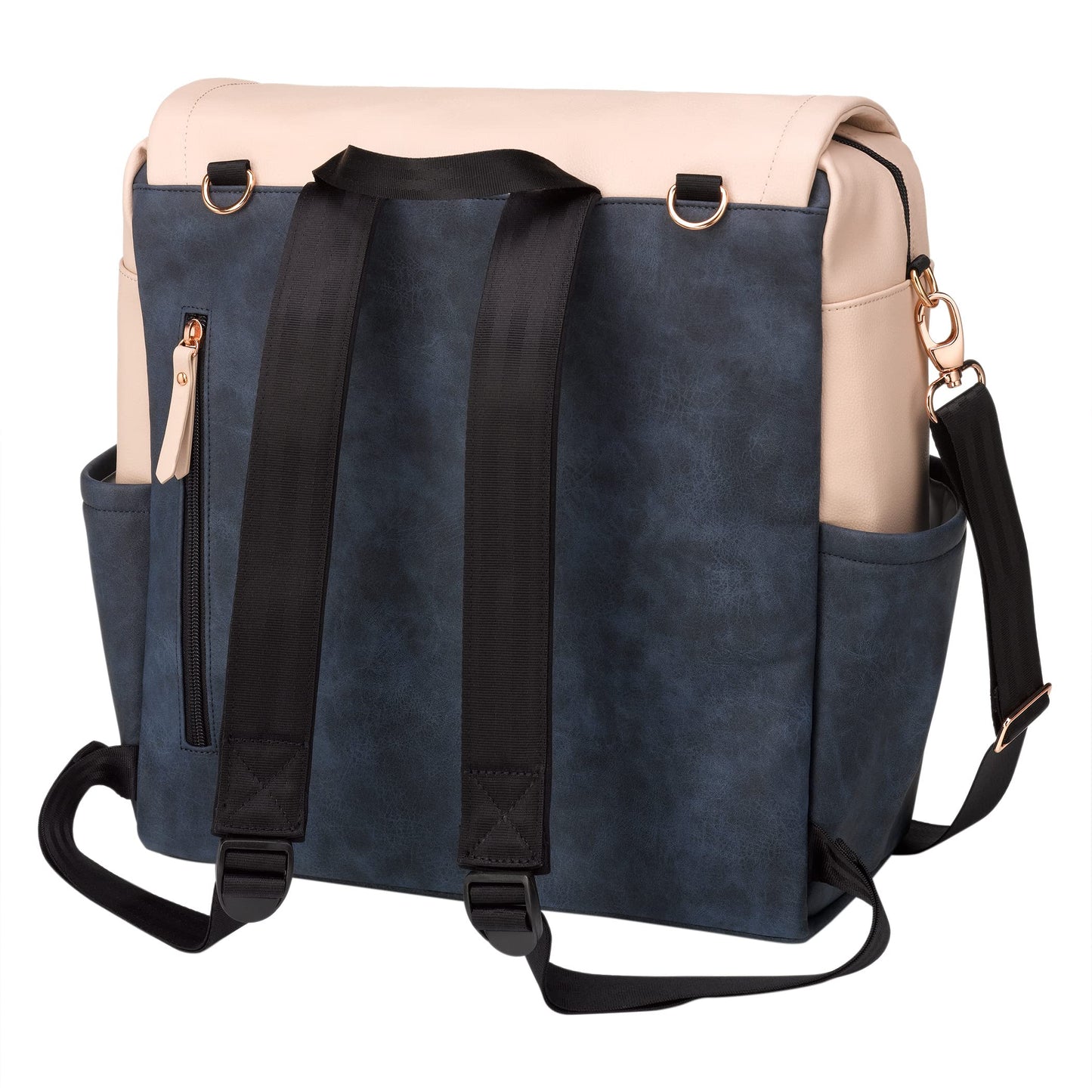 Petunia Pickle Bottom Boxy Backpack, Diaper Bag, Stylish Baby Bag, Spacious Backpack, On-The-Go Moms, Indigo Blush