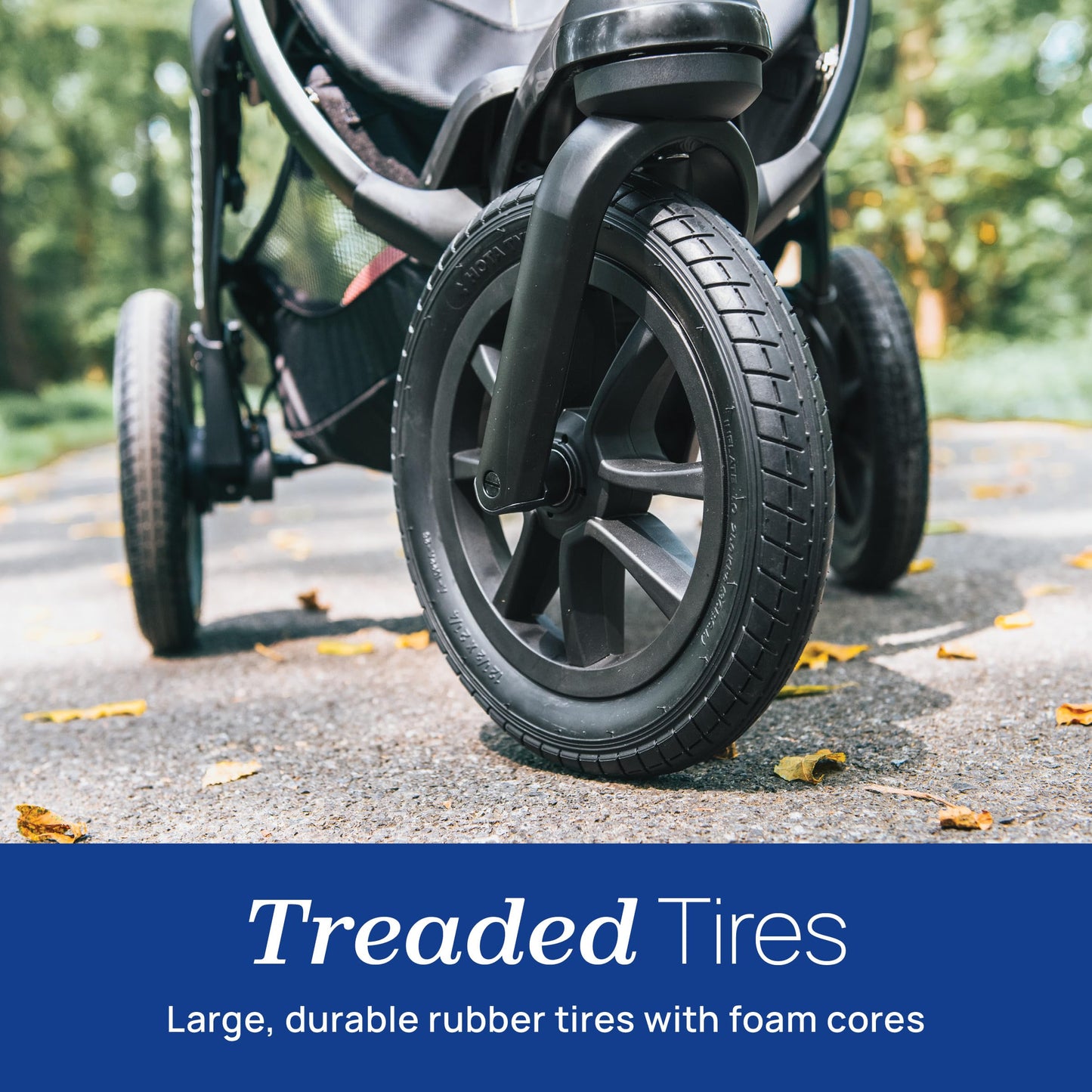 Chicco Activ3 Jogging Stroller, All-Terrain Stroller, Compatible with Chicco Infant Car Seats (not Included), Baby Travel Gear | Eclipse/Grey