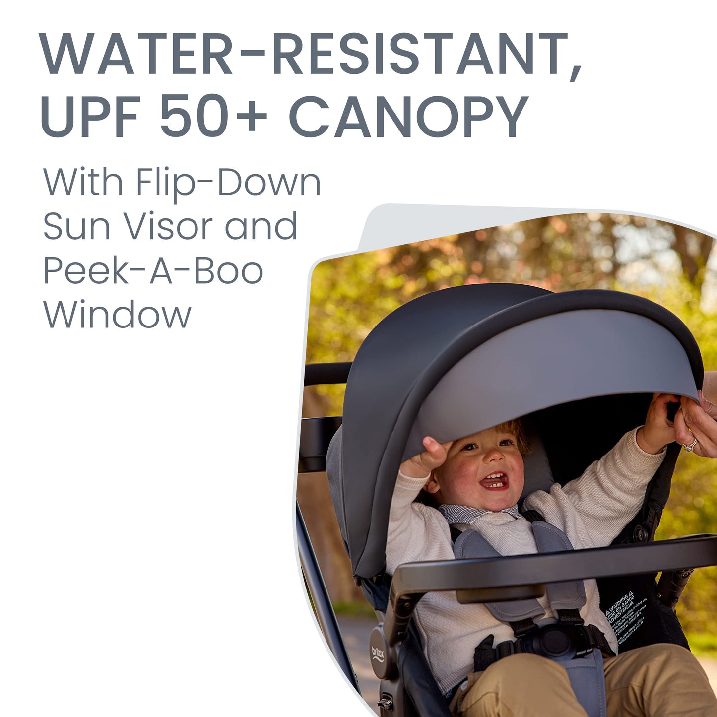 Britax Brook+ Modular Baby Stroller, Ultra-Lightweight Infant and Toddler Stroller with SafeWash Insert and 4 Ways to Stroll, Graphite Onyx