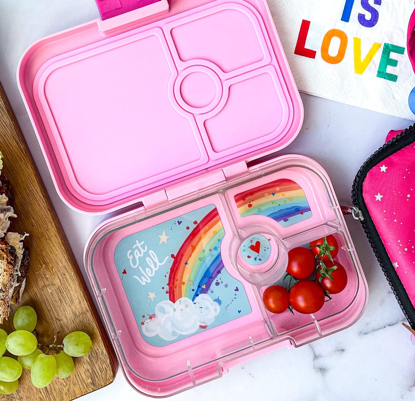 Yumbox Panino Leakproof Bento Lunch Box Container for Kids & Adults (Power Pink)