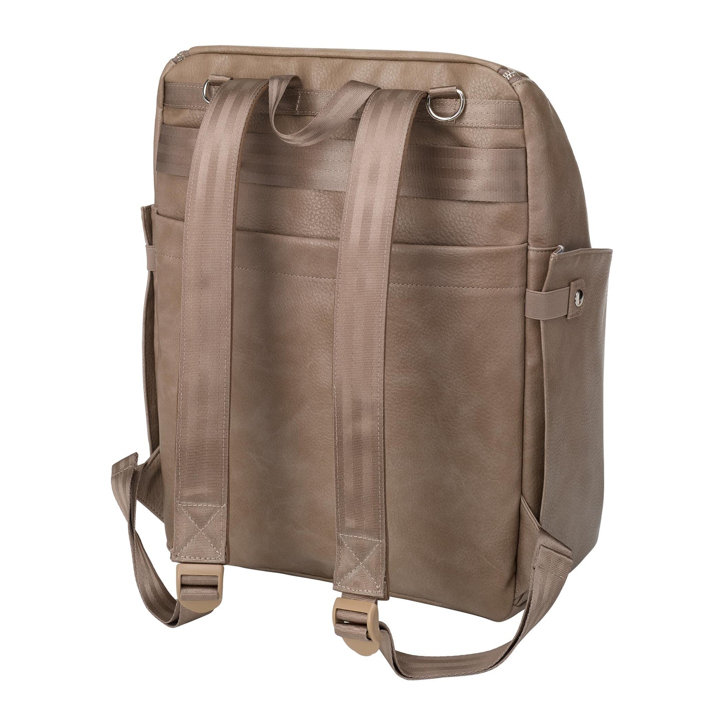 Petunia Pickle Bottom Tempo Backpack, Designed for Busy Families, Attaches to Stroller or Suitcase, Spacious Main Compartment, Mink