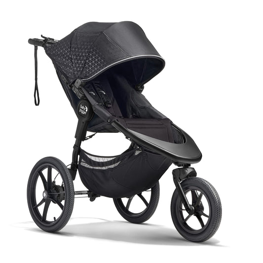 Baby Jogger Summit X3 3-Wheel Jogging Stroller with Hand Brake One-Hand Compact Fold & All-Wheel Suspension Midnight Black