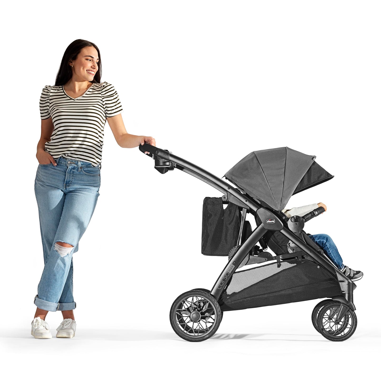 Chicco Corso Flex Convertible Stroller - Legend | Black