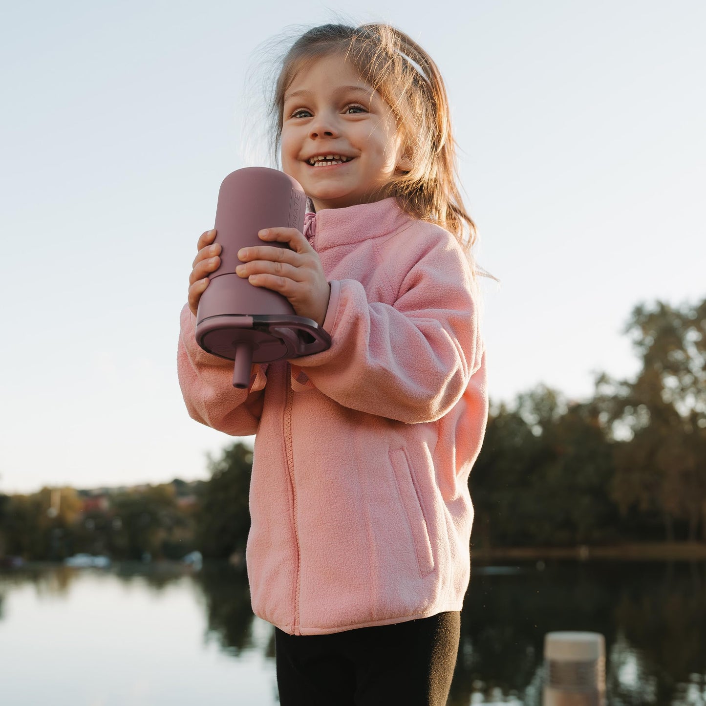 BrüMate Leap 12oz 100% Leakproof Kids Tumbler with Handle and Silicone Soft Straw | Drop Resistant Silicone Sleeve | For Kids 4+ | Insulated Stainless Steel | Cup Holder Friendly | 12oz (Supernova)