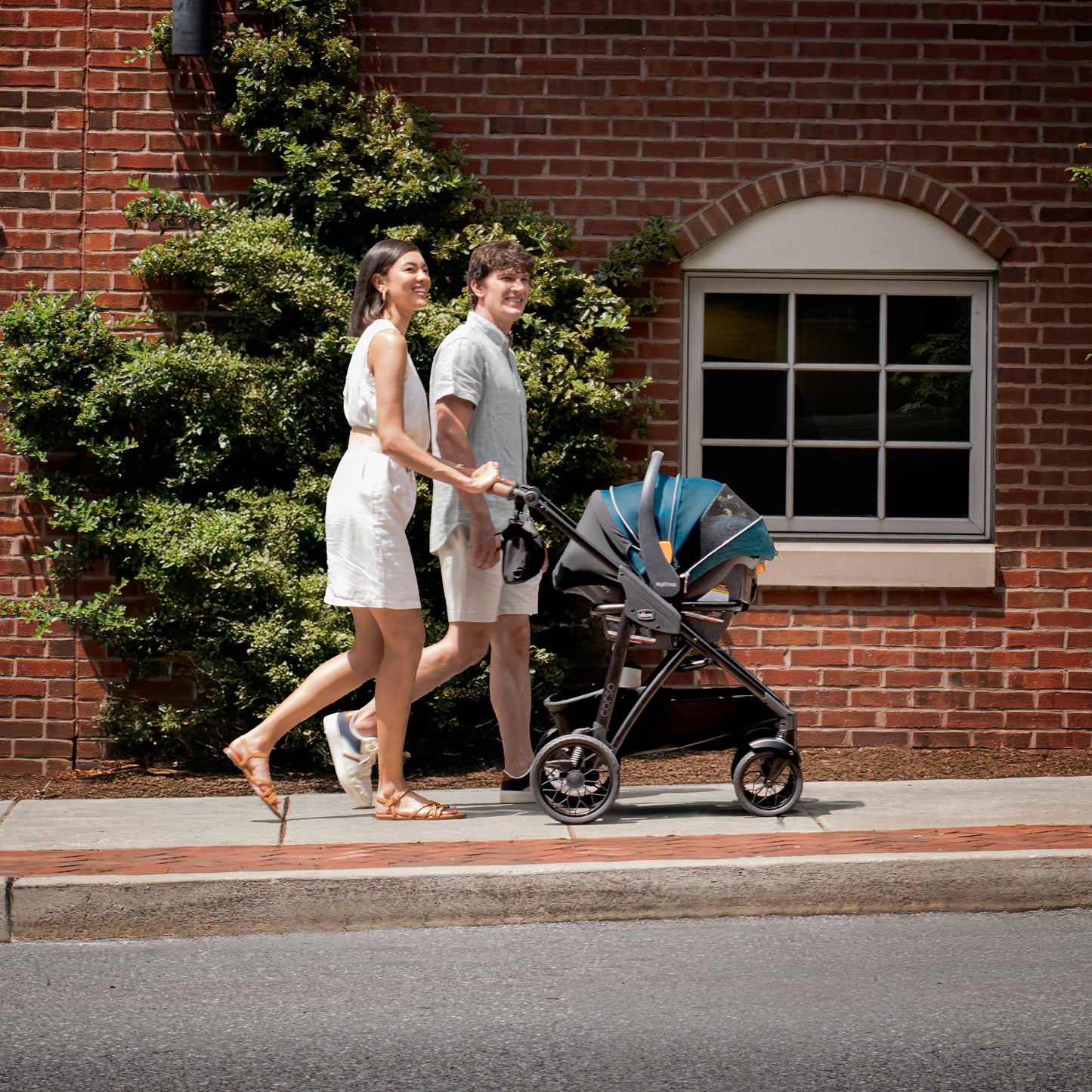 Chicco Corso Primo Modular Quick-Fold Stroller with Infant Car Seat Adapter, for Newborns and Toddlers | Summit/Grey