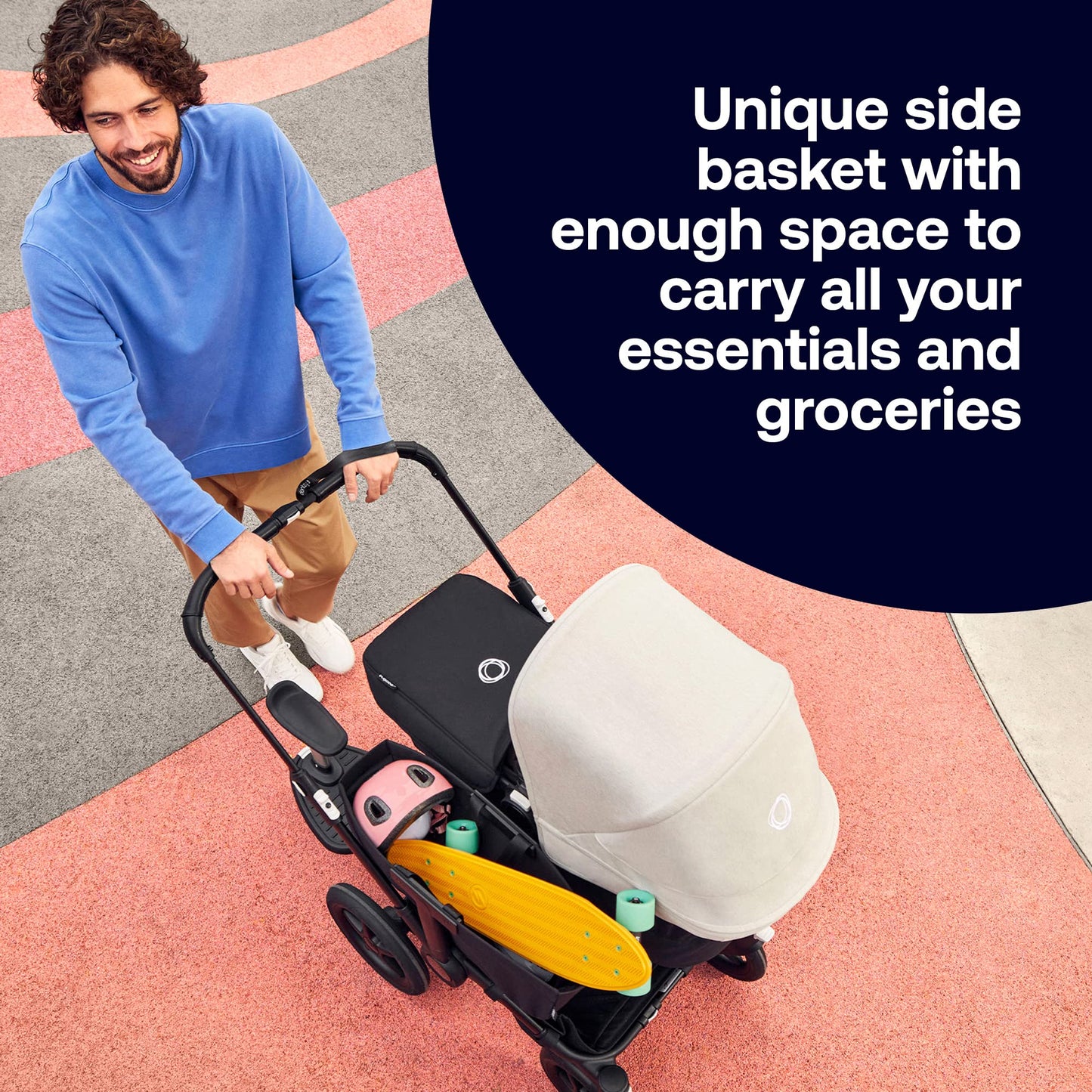 Bugaboo Donkey 5 Mono Complete - Single to Side-by-Side Double Stroller, Multiple Seat Positions - Black/Midnight Black