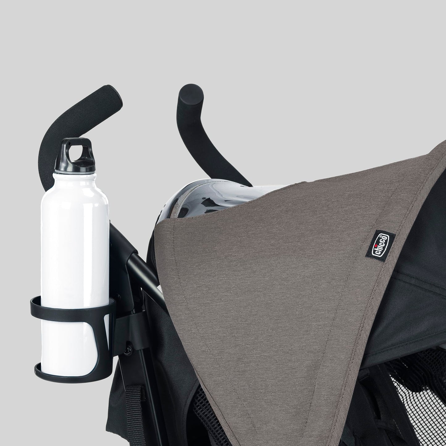 Chicco Liteway Stroller, Compact Fold Baby Stroller with Canopy, Lightweight Aluminum Frame Umbrella Stroller, for Use with Babies and Toddlers up to 40 lbs. | Dune/Brown