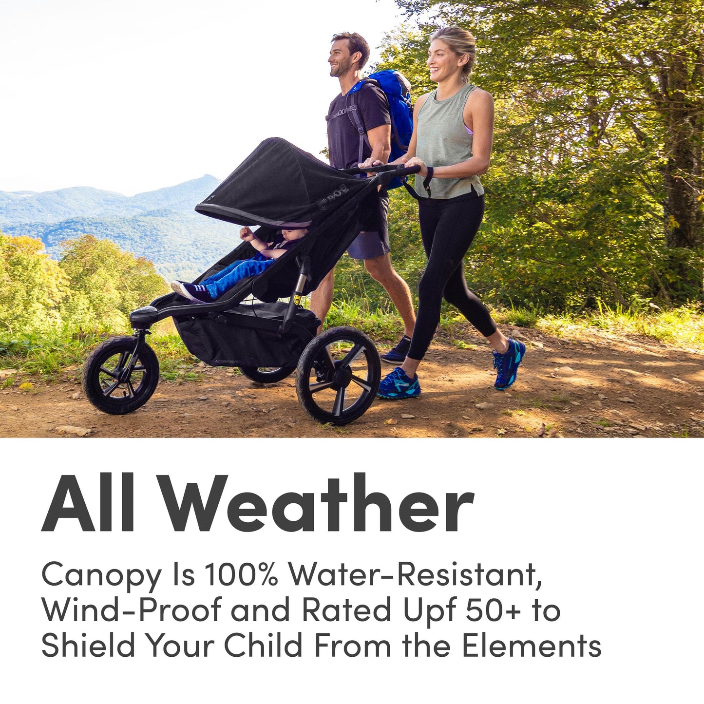 BOB Gear Alterrain Pro Jogging Stroller, Black